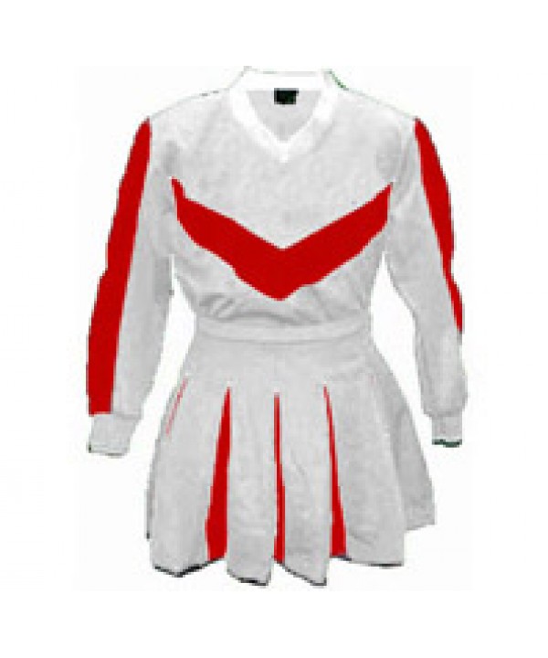 Cheerleader Kostüm 9003 Weiß  Rot  