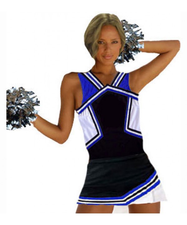 Cheerleader Uniform 9008 black,  royal,   white,