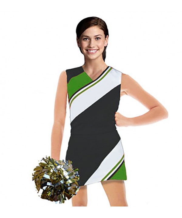 Cheerleader Uniform 90102 black,  white,   green,