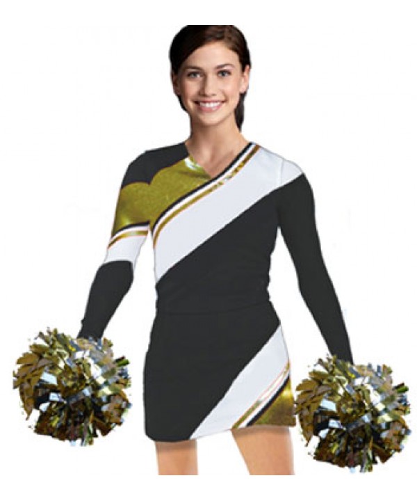 Cheerleading Uniform 3 pcs 90102tp black,  white, ...