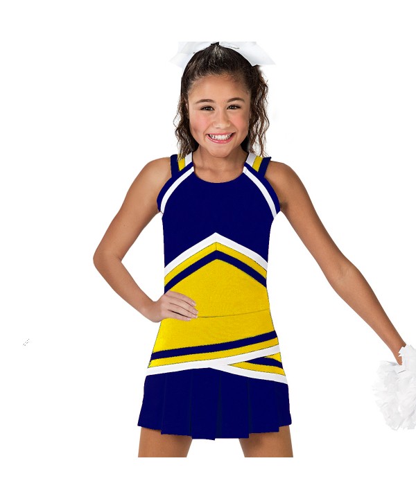 Cheerleader Uniform 90151 navy,  yellow   
