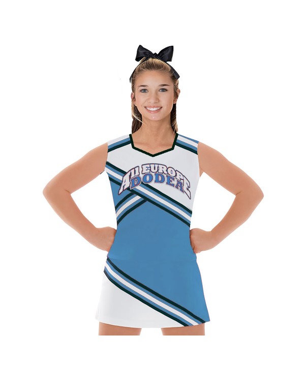 Cheerleader Uniform 90156 sky blue,  white,   
