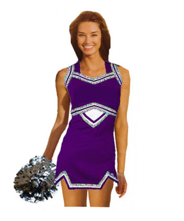 Cheerleader Uniform 9039g purple,  white,   