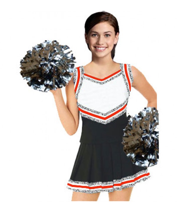 Cheerleader Uniform 9054 black,  white,   