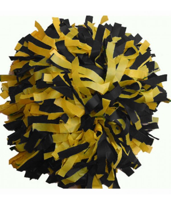 Pompom Plastic. 6in yellow,Black,