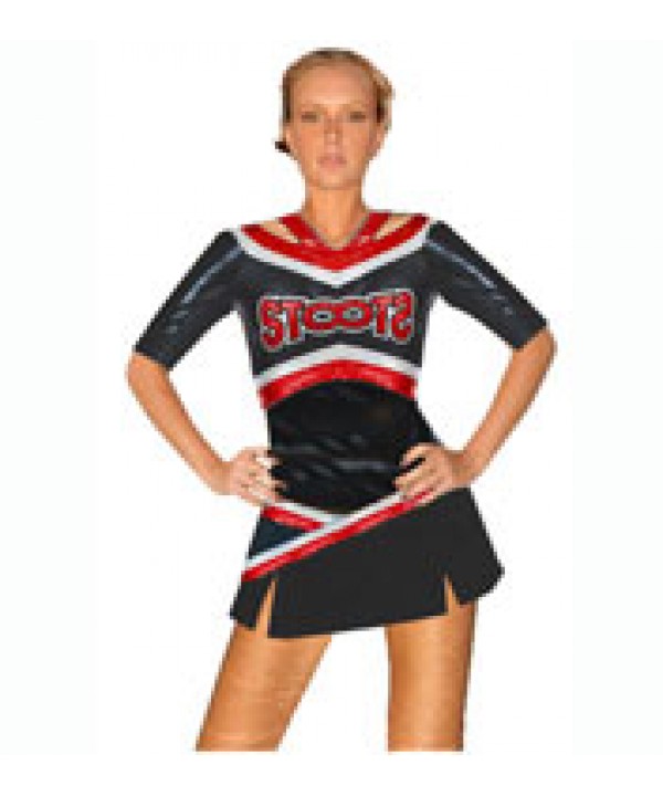 Cheerleader All Star Uniform 9as04w black,     
